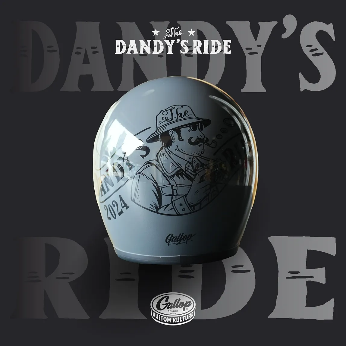 2024 12th THE DANDY’S RIDE 鬍子老爹 限定安全帽