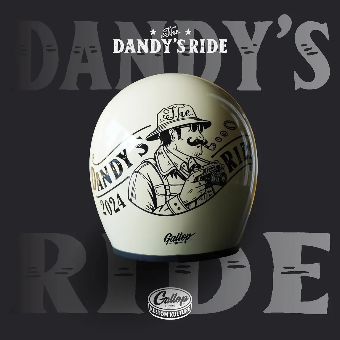 2024 12th THE DANDY’S RIDE 鬍子老爹 限定安全帽