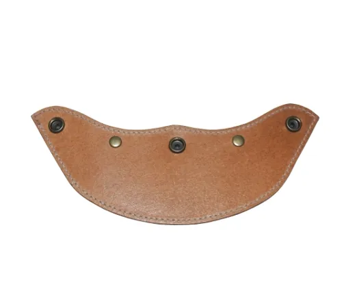 leather visor 手作皮革帽舌 - 銅釦 深綠色