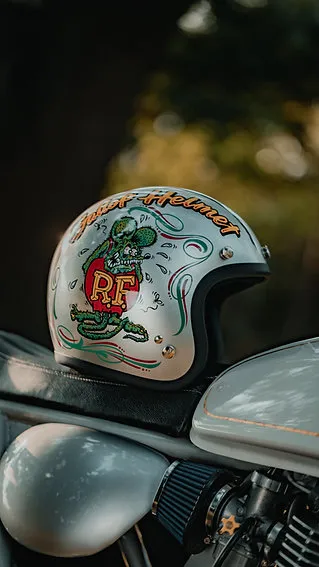 Gallop X Rat Fink 老鼠芬克 聯名限定安全帽 銀