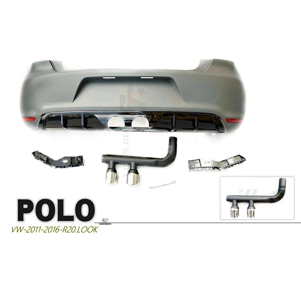 全新 福斯 VW POLO 11-16 年 R20 前保桿 後保桿 側裙 總成 含水箱罩 日行燈 尾飾管