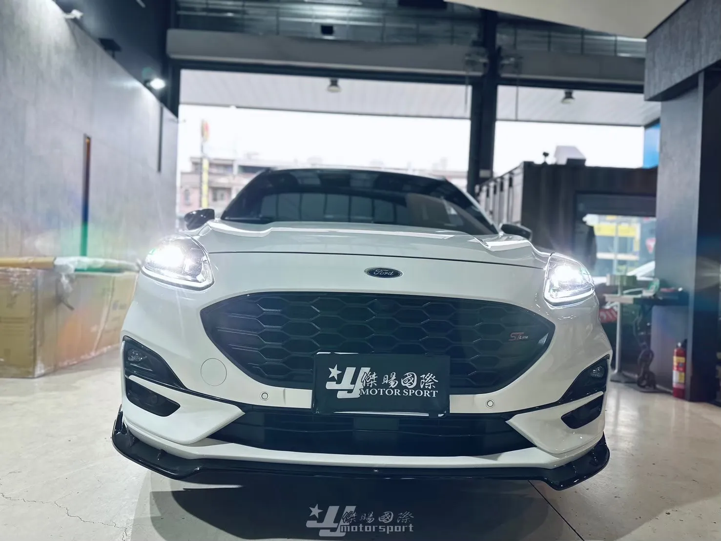 全新 福特 FORD KUGA MK3 ST-Line 2019- 專用 前下巴 定風翼 亮黑 KUGA前下巴