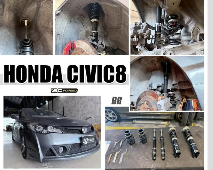 全新 HONDA 喜美8代 CIVIC8 K12 BC BR TYPE 30段阻尼 高低軟硬可調 避震器