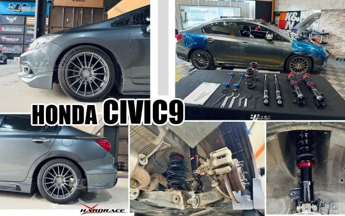 全新 HONDA CIVIC9 9.5 K14 BC避震器 V1 30段阻尼高低軟硬可調 保固18個月