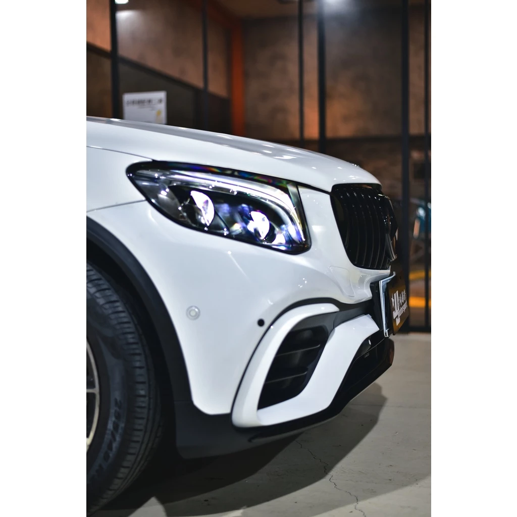 賓士 BENZ GLC200 250 300 SUV GLC43 改 GLC63 前保桿 含 亮黑水箱罩 素材