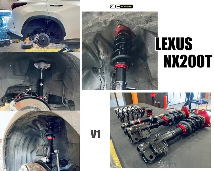 全新 LEXUS NX200T BC 避震器 V1 30段阻尼 高低軟硬可調 NX 避震 實車