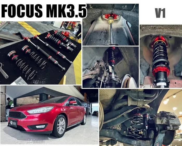 全新 FORD FOCUS MK3 MK3.5 BC 避震器 V1 DESIGN 30段阻尼 高低軟硬可調