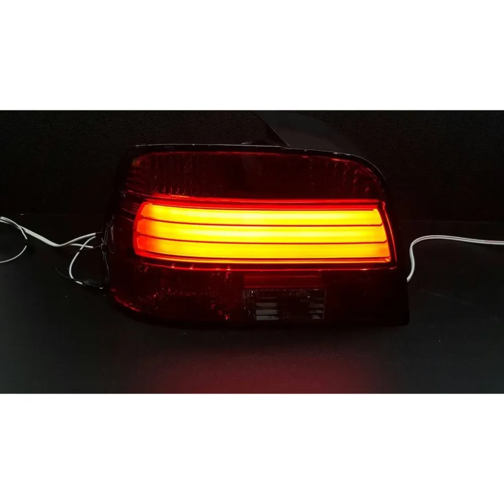 全新高品質台灣精品 BMW E39 95-98年 光柱 光條 紅白LED 晶鑽尾燈 限量導光式樣