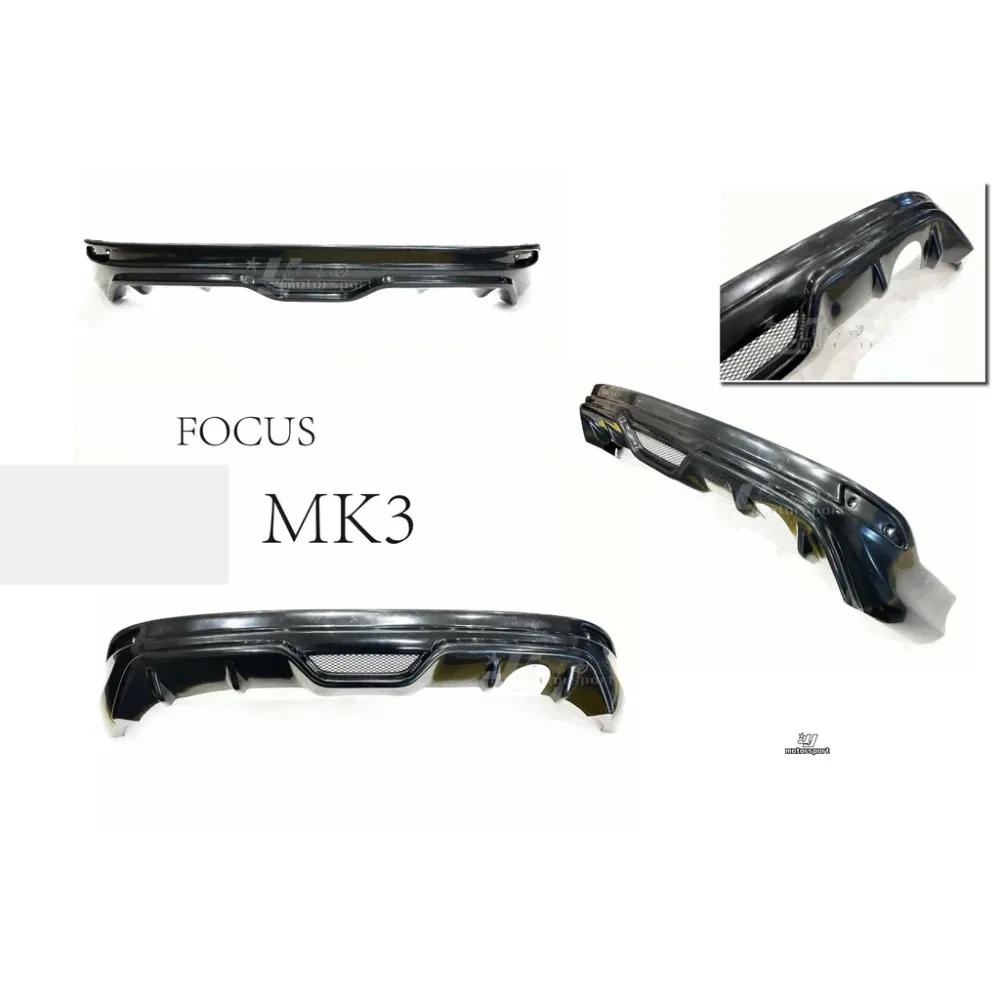 全新 FORD 福特 FOCUS MK3 5D 13 14 15 年 5門 運動版 後下巴 素材
