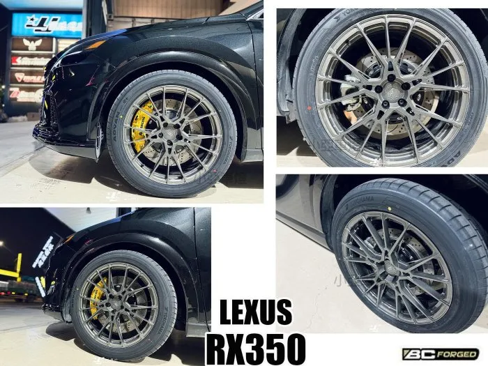 全新 LEXUS RX350 2025 BC FORGED EH184 單片式 亮黑 鍛造鋁圈 21吋 輪框