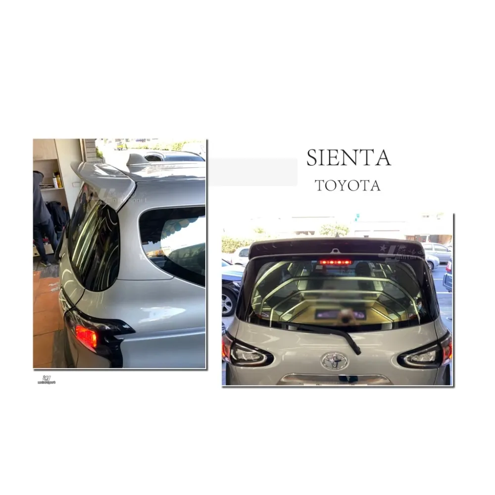 全新 TOYOTA SIENTA 車美仕 尾翼 擾流板 SIENTA 尾翼 含烤漆 空力套件