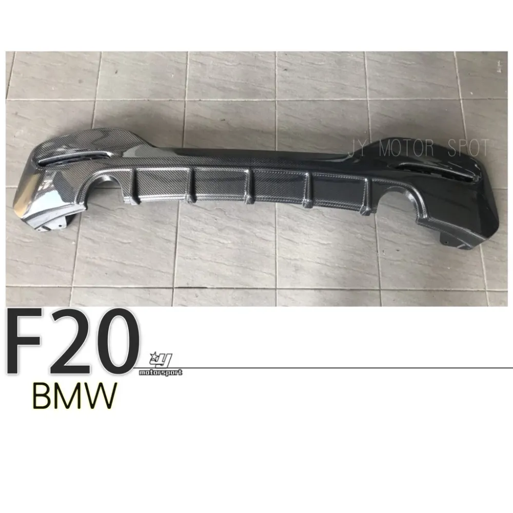 新 BMW F20 LCI 小改款 17 18 19 MTECH 雙邊單出 碳纖維 CARBON卡夢 後下巴