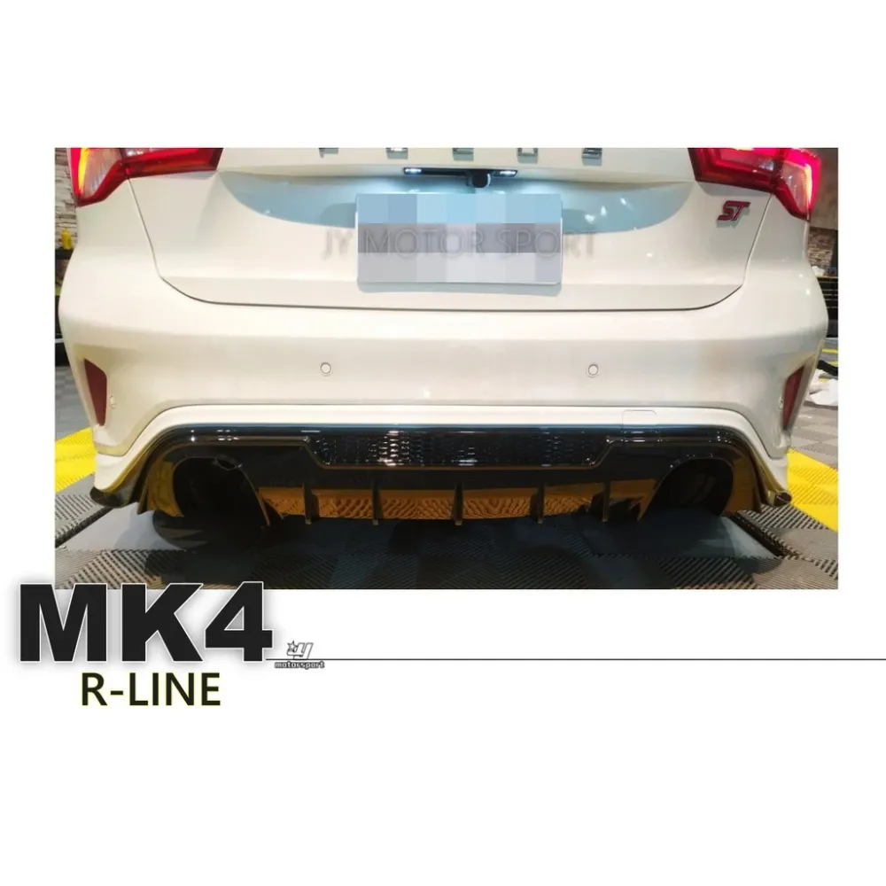 全新 福特 FORD FOCUS 2019 MK4 五門 R-LINE 直瀑式 後下巴 含雙色烤漆