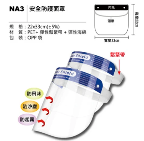 安全防護面罩