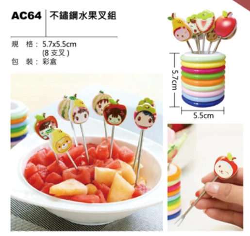 不鏽鋼水果叉組