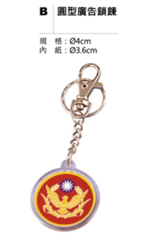 圓型廣告鎖鍊