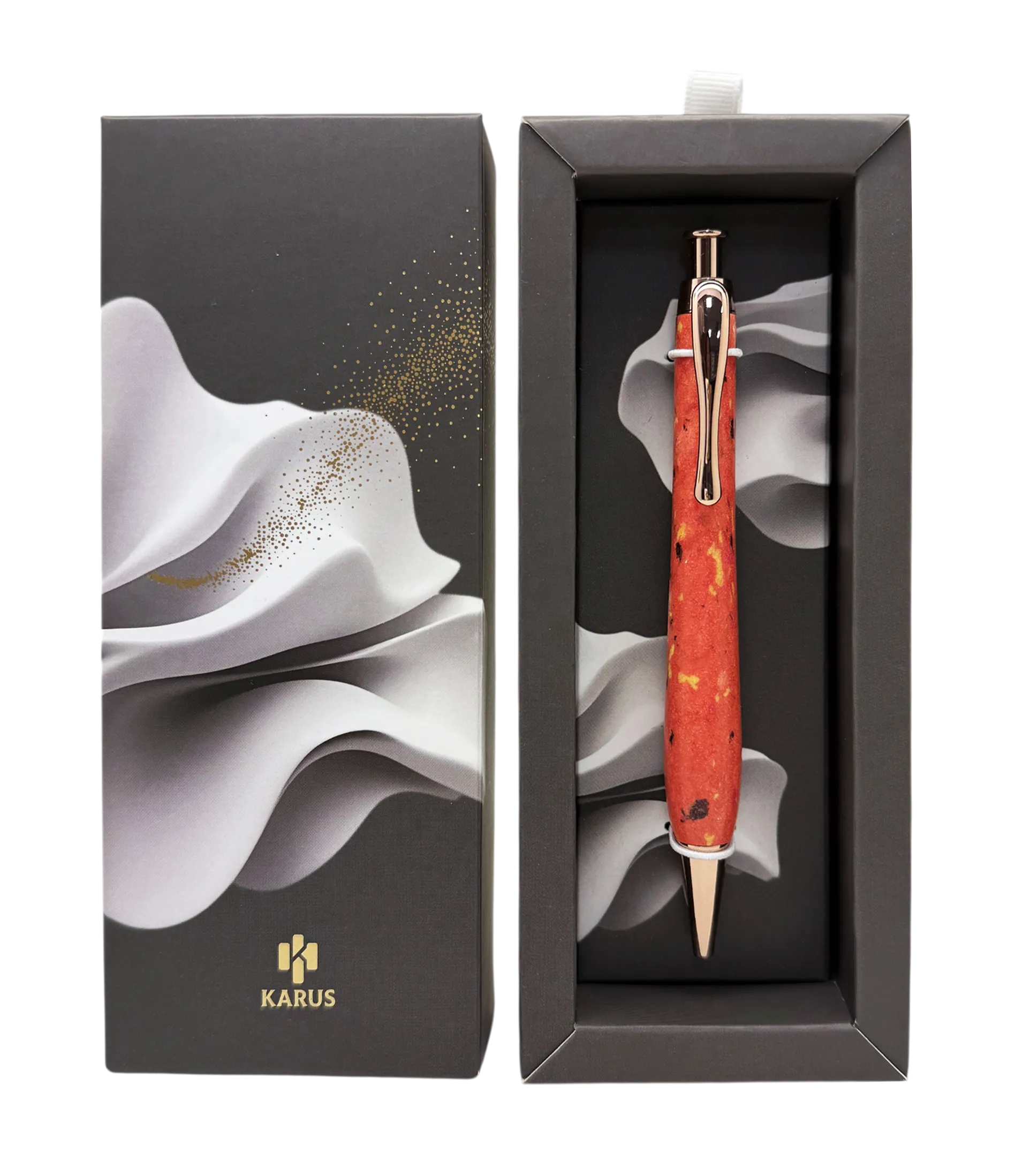 再衣筆｜橘紅色（Orange-Red Dressed Pen）