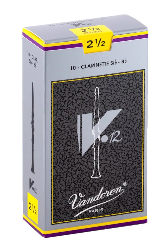 VANDOREN豎笛 竹片簧片 銀盒V12 2.5/3/3.5號