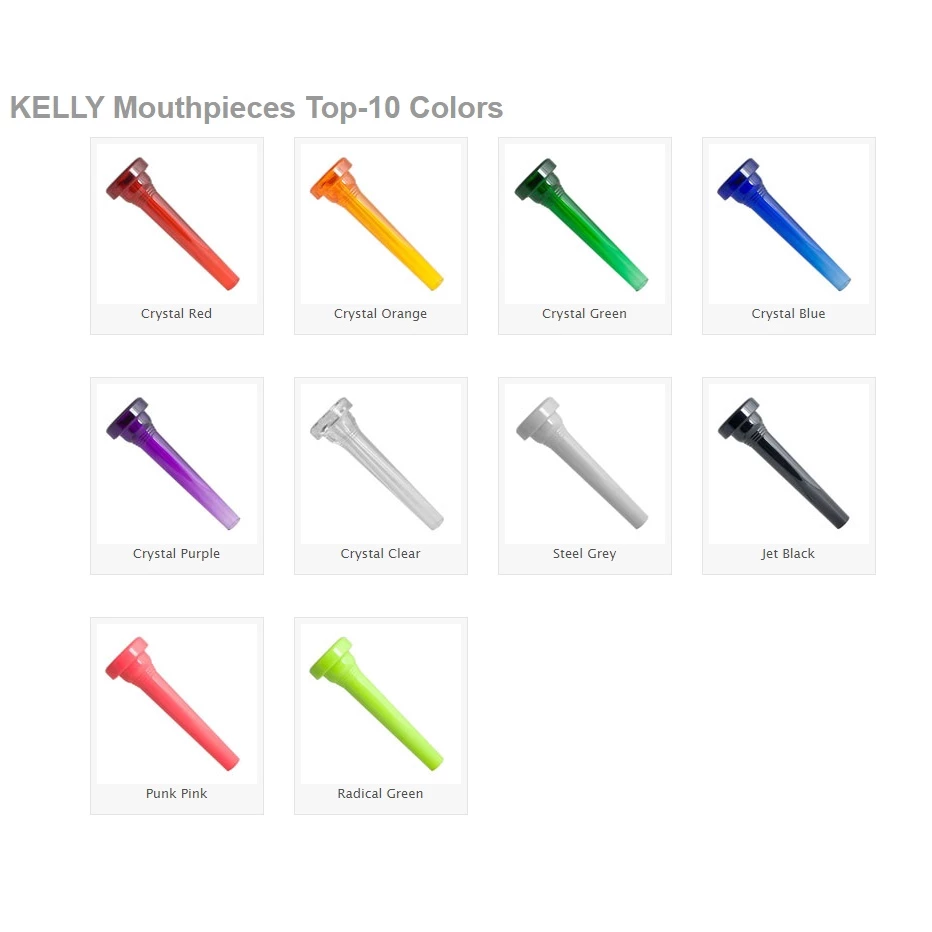KELLY Lexan Mouthpieces 美國凱利塑膠吹口-Mellophone