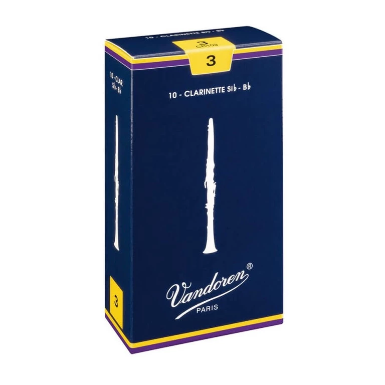 VANDOREN豎笛 CLARINET 竹片簧片 藍盒V5 10片裝
