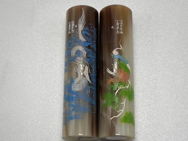 赤牛角夫妻對印章(電腦)