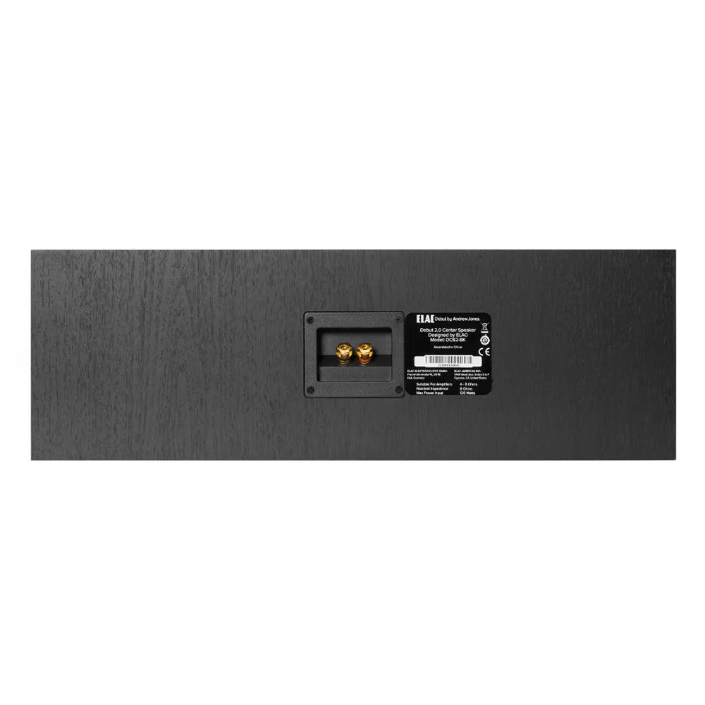 ELAC DEBUT 2.0 DC62 中置型 家庭劇院喇叭 (黑)