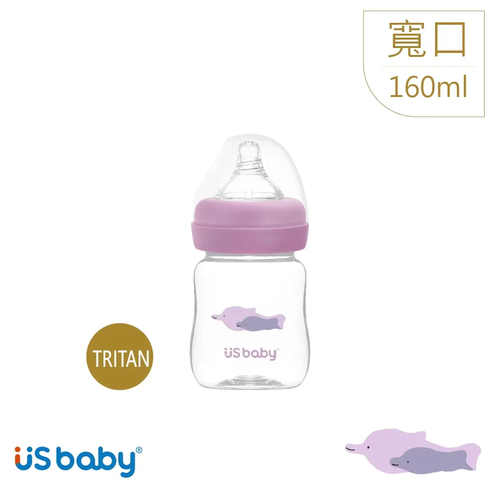 優生 真母感愛地球TRITAN奶瓶-寬口徑160ml(白海豚)