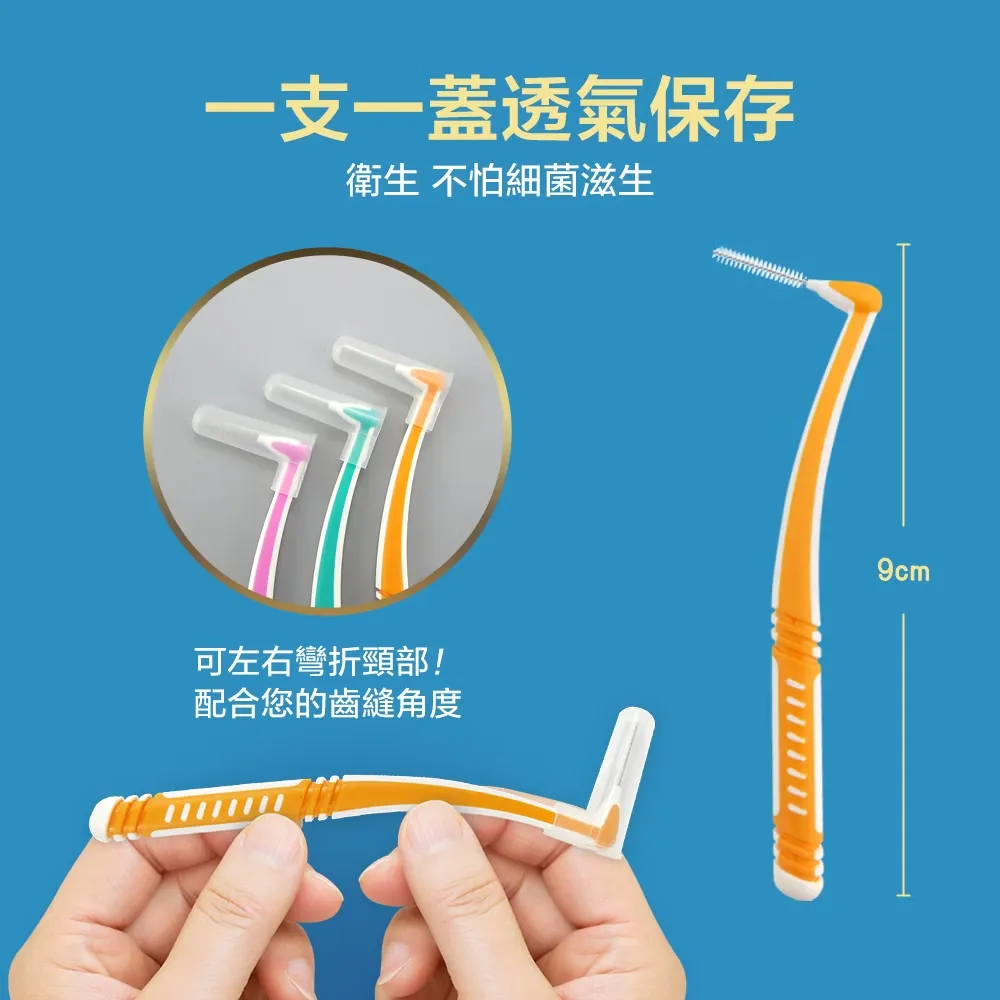 奈森克林 L型牙間刷齒間刷-S(10支/卡)最小通過徑1.0mm