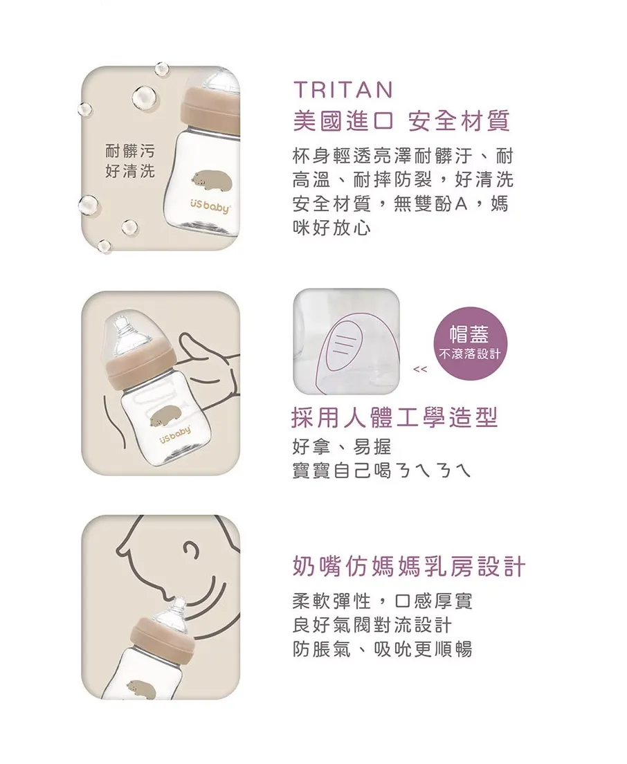 優生 真母感愛地球TRITAN奶瓶-寬口徑300ml(白海豚)