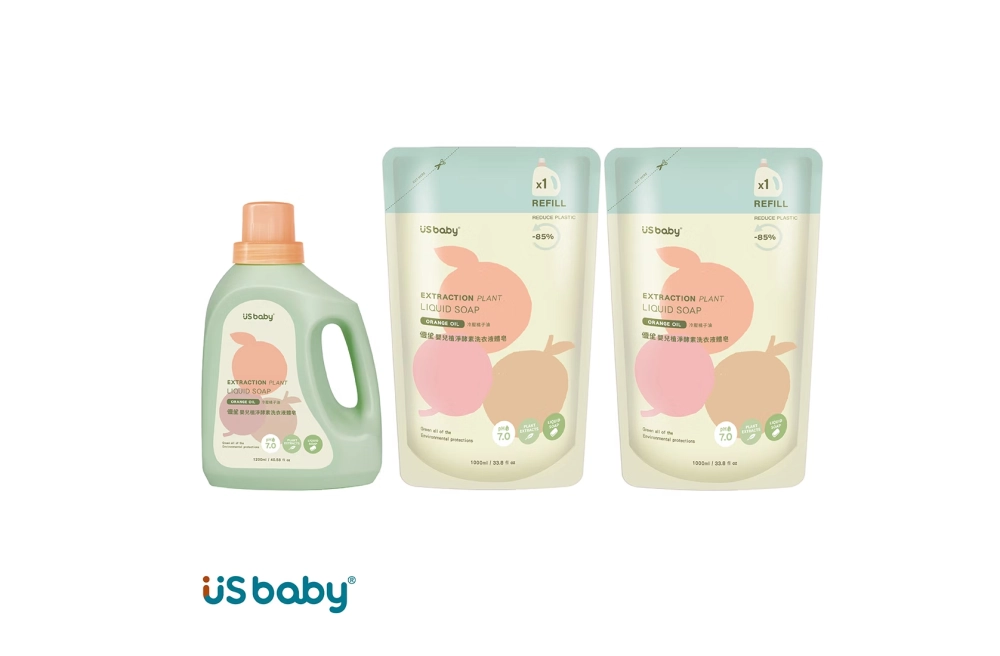 優生 嬰兒植淨酵素洗衣液體皂-1200ml+1000ml+1000ml(1罐2補組)