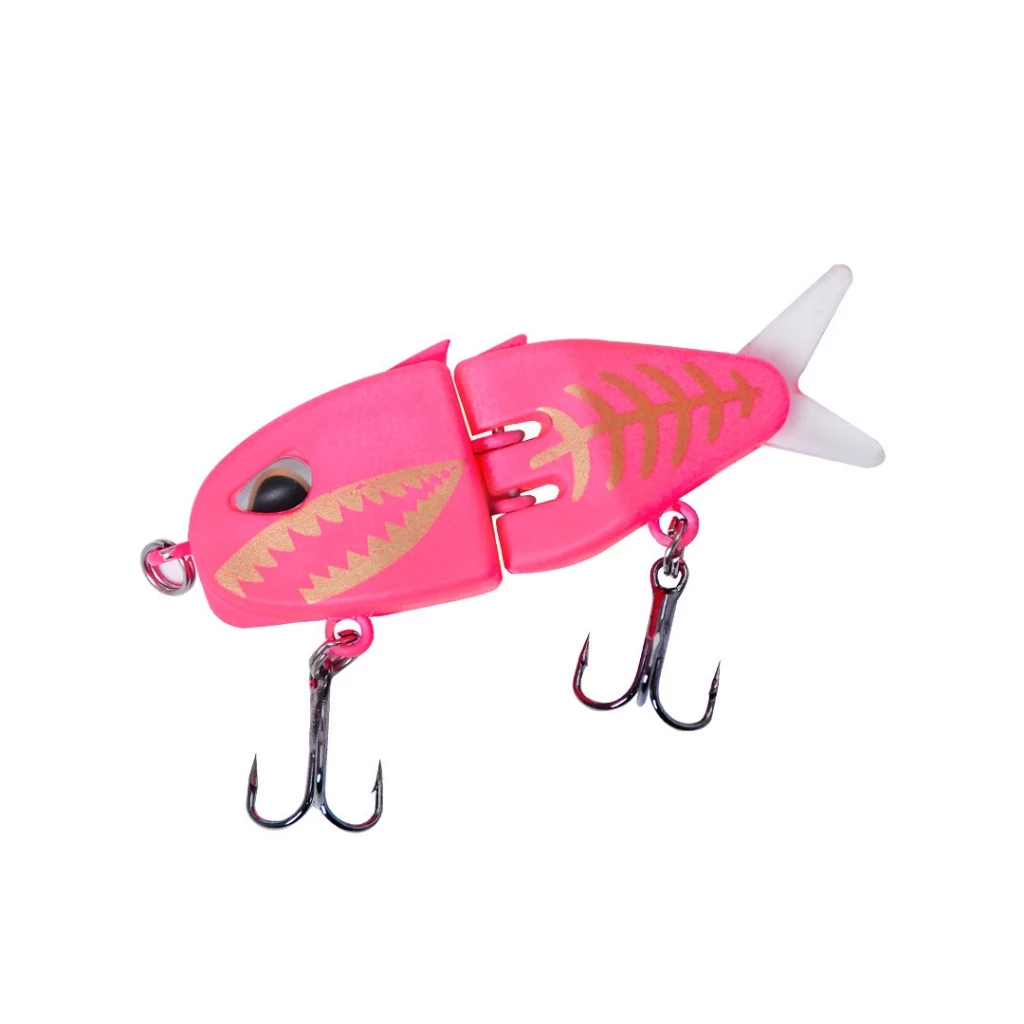 【LUREER】 MM60 卡通雙節魚 6克 <搭配三本鉤> 軟尾設計 路亞 多節魚 管池