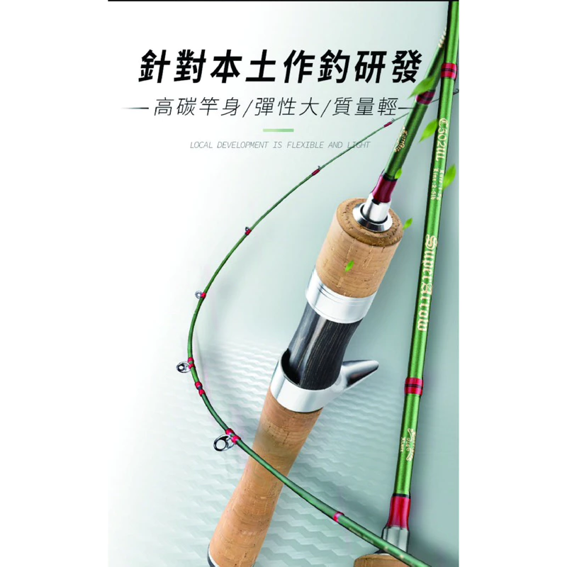 【LUREER】 LUREGEE 綠箭 溪流路亞竿 玻纖混碳纖 彈射竿 微物釣 路亞竿