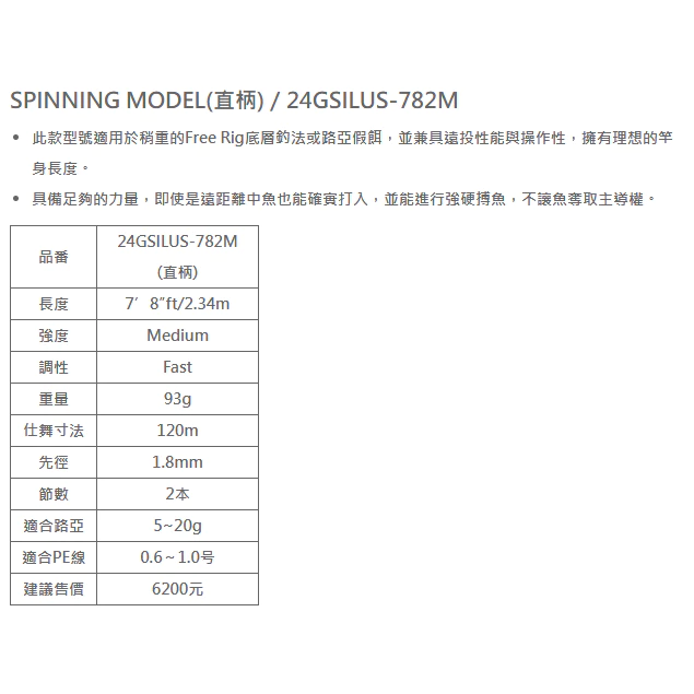 【LUREER】 OLYMPIC Silverado UX 黑鯛路亞竿 <搭載SiC導環> 路亞竿 黑鯛竿