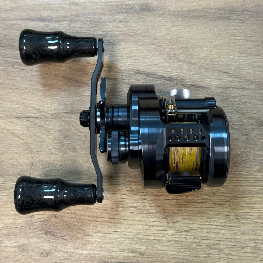 【LUREER】 GOMEXUS 小泰坦 95mm <碳纖握丸搖臂組> 捲線器改裝 小烏龜 大龜 雷強