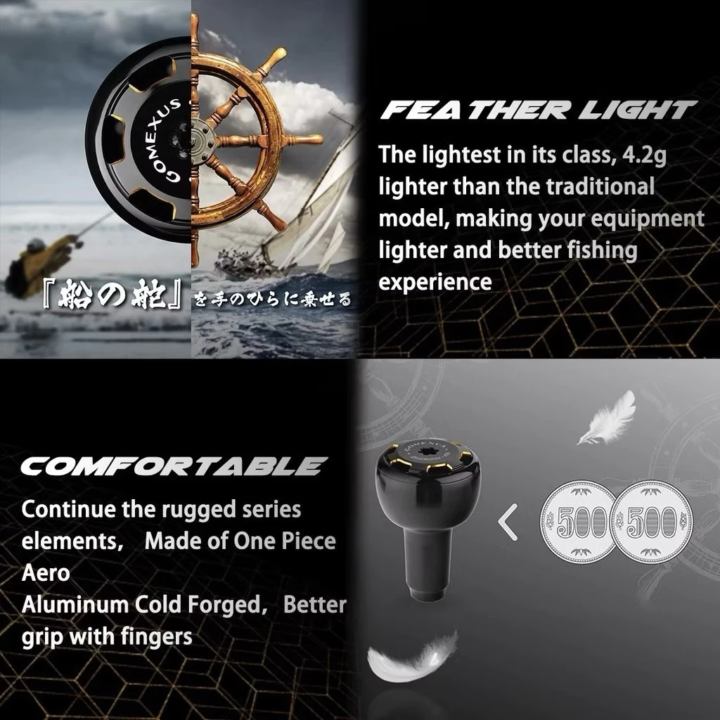【LUREER】 GOMEXUS 鋁合金 重型握丸 30mm 捲線器改裝 紡車 小烏龜 貢丸