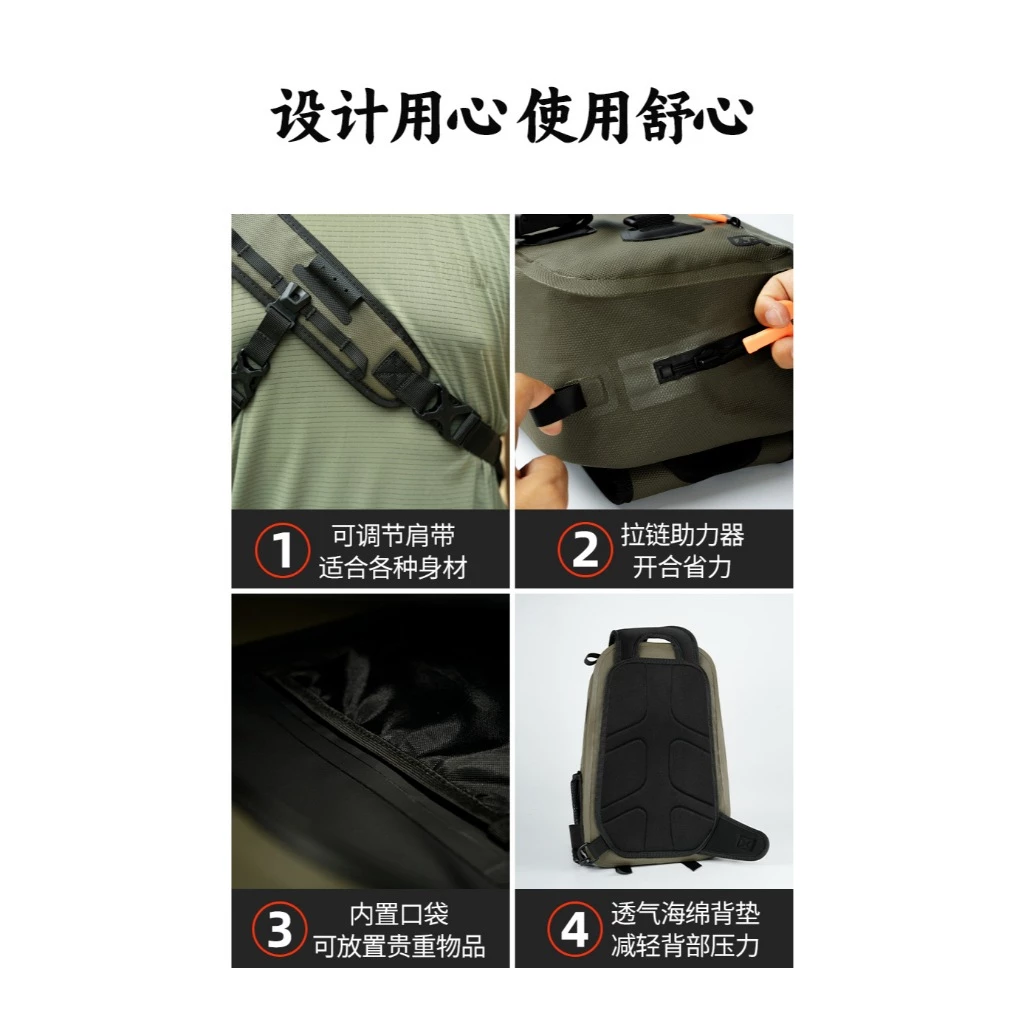【LUREER】 池刃 防水路亞包 <大/小兩款挑選> 腰掛斜背兩用 輕量 多功能 大容量 路亞包
