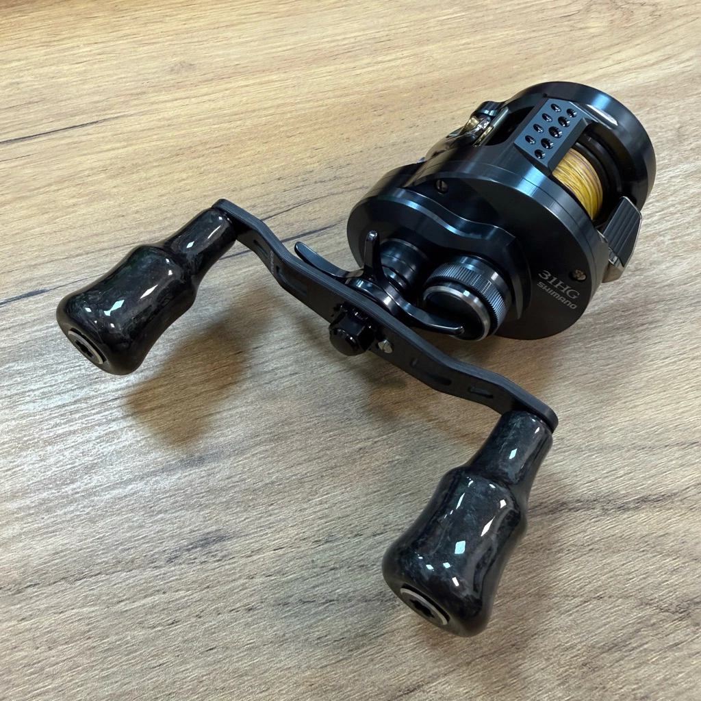 【LUREER】 GOMEXUS 小泰坦 95mm <碳纖握丸搖臂組> 捲線器改裝 小烏龜 大龜 雷強