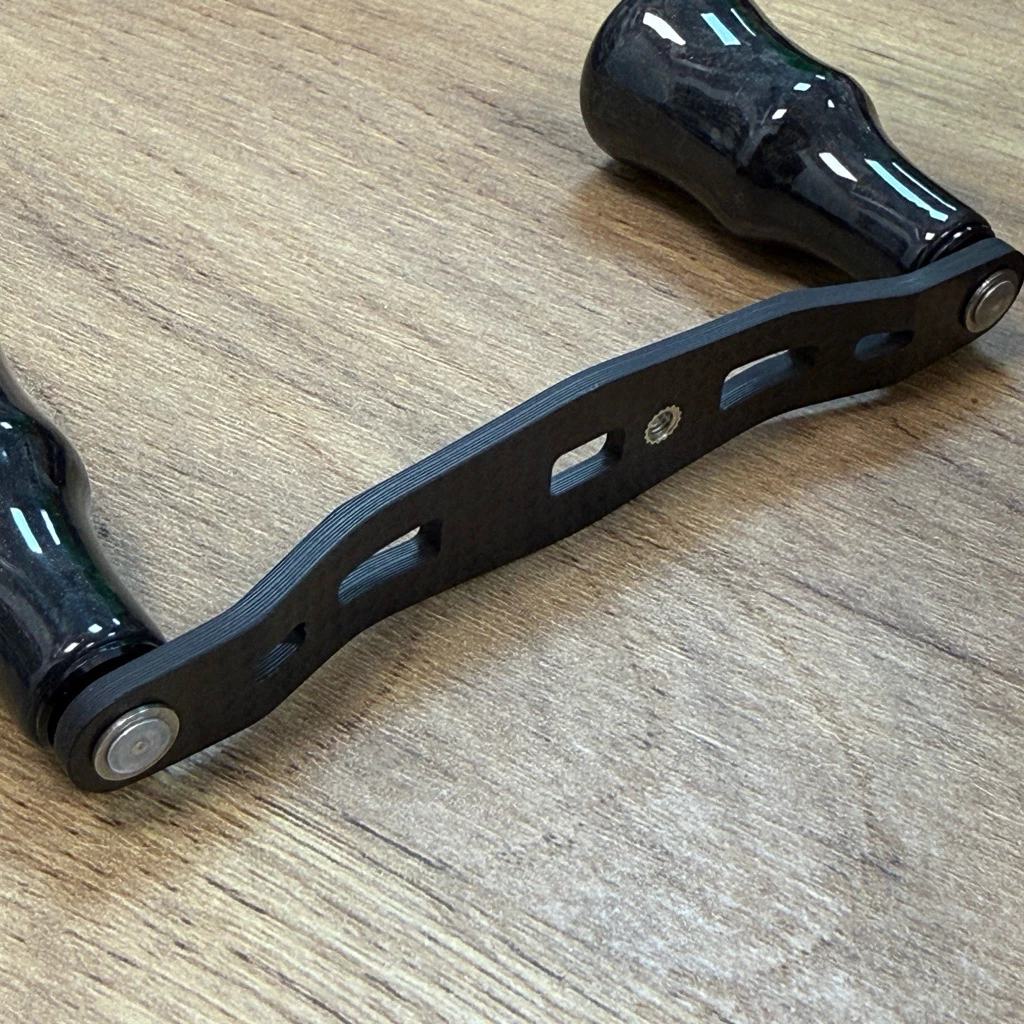 【LUREER】 GOMEXUS 小泰坦 95mm <碳纖握丸搖臂組> 捲線器改裝 小烏龜 大龜 雷強