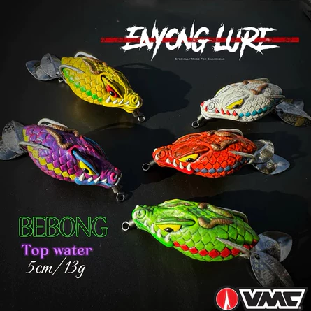 【LUREER】 ENYONG LURE 印尼手工製 BEBONG 摩納龍頭 13克 雷蛙 泰國鱧 雷強