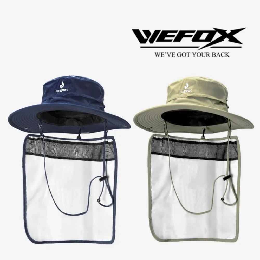 【LUREER】 WEFOX 護頸式防曬漁夫帽 <防潑水> WFX-6009 帽子 漁夫帽 防曬 脖套