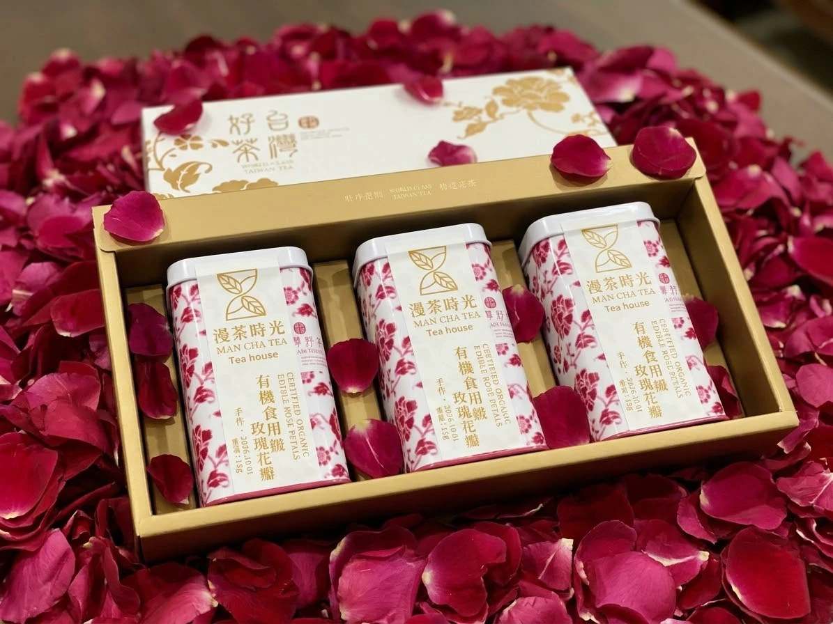 台灣有機玫瑰花瓣 禮盒