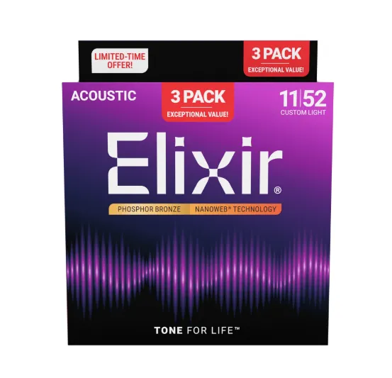 Elixir Nanoweb 80/20 Bronze 民謠吉他弦