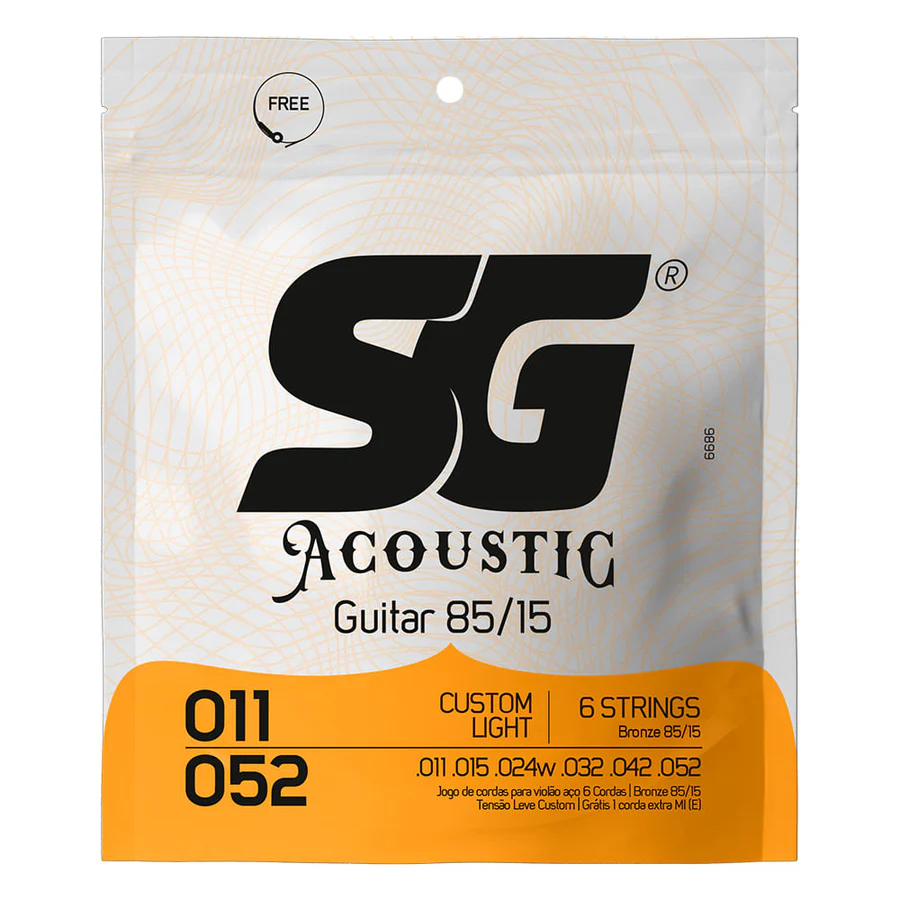 SG STRINGS木吉他弦 .011黃銅 SG-6686EX