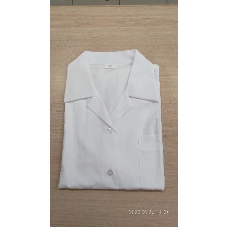 中山女高中山女中學生制服，夏季制服短袖白襯衫電腦刺繡學號