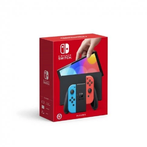 遊戲機/Nintendo Switch 主機 電光紅藍 (OLED版)+健身環大冒險 同捆組