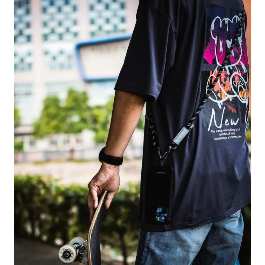 普格爾 重磅運動休閒手機背帶 / (黑)