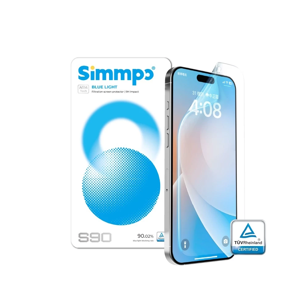 Simmpo IPhone 17 Air 耐衝擊抗藍光護眼非玻璃保護膜