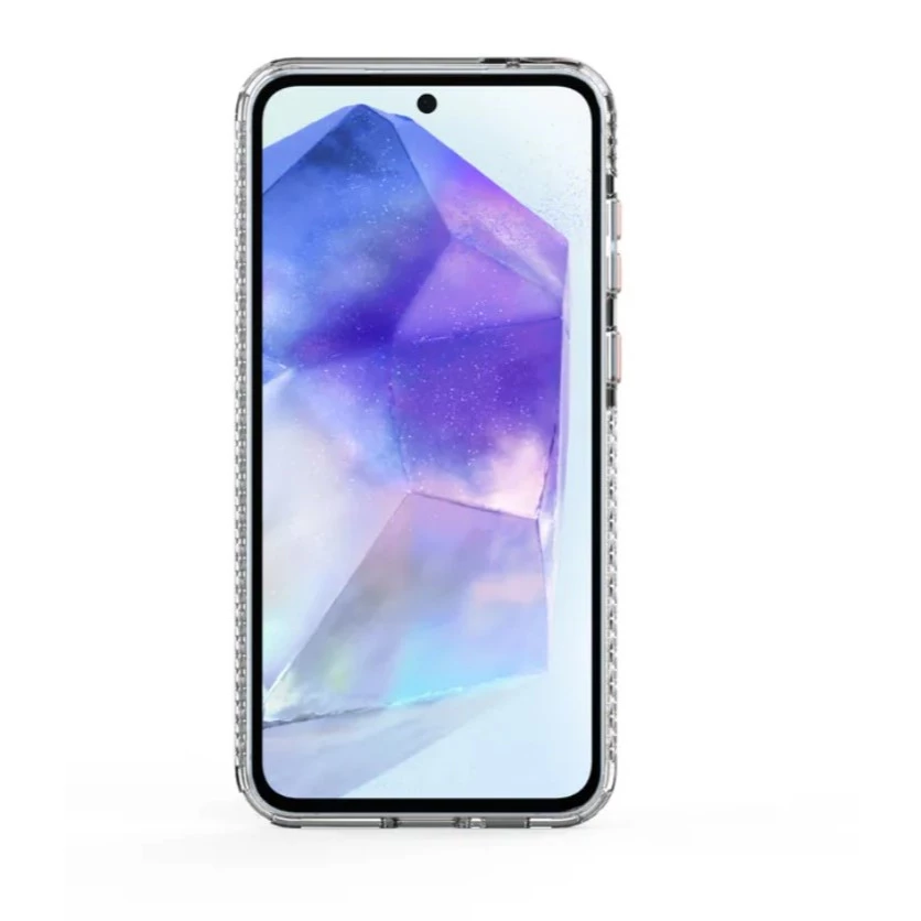普格爾Samsung Galaxy A55 冰鑽減壓防摔保護殼/粉鑽