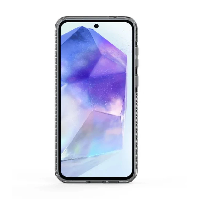 普格爾Samsung Galaxy A55 冰鑽減壓防摔保護殼 / 黑鑽