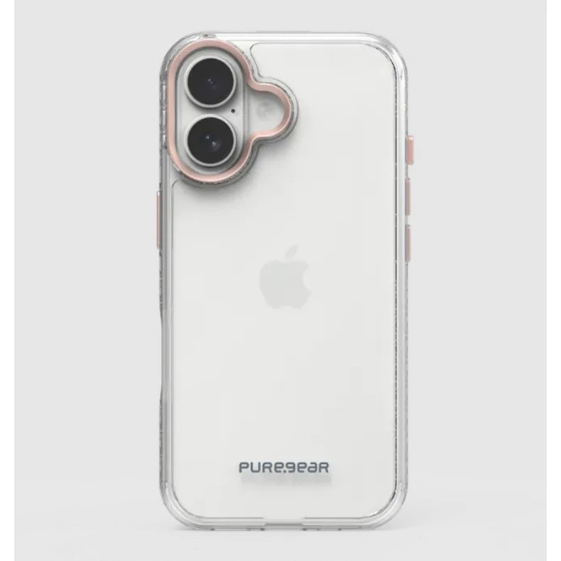 普格爾Apple iPhone 16 冰鑽減壓防摔保護殼 / 玫瑰